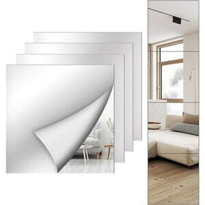 Acrylic Mirror Tiles Full Length Shatterproof Wall Mirrors for Bedroom Gym Door